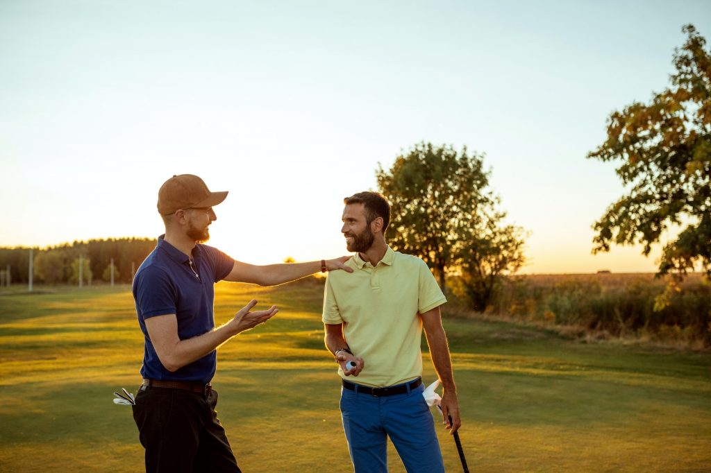 A golf discussion