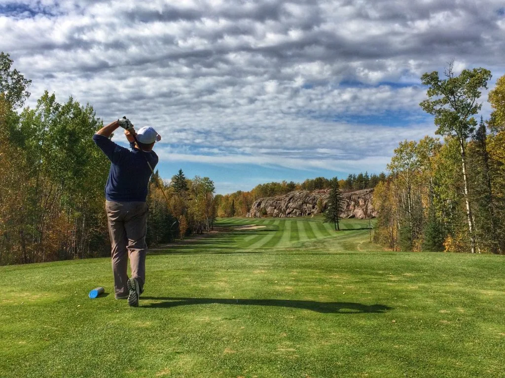 Golfing
